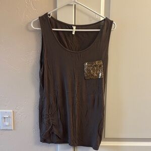Studio Y Tank Top with Sequin Pocket